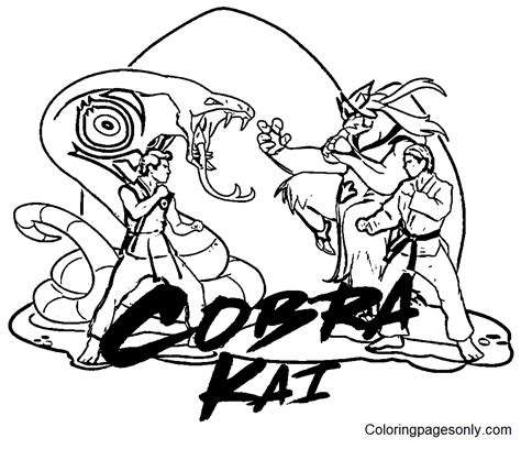 25 Cobra Kai Coloring Pages - ColoringPagesOnly.com