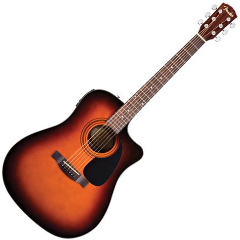 Fender CD-60CE Electro Acoustic Guitar, Sunburst at Gear4music.com