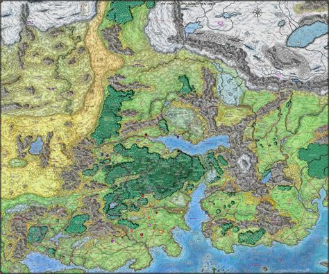 North Faerun Map