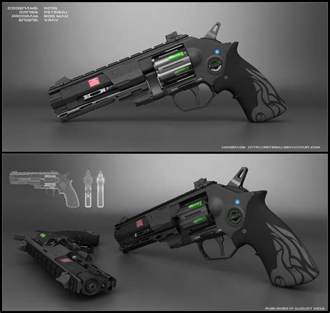 Nova - sci fi revolver concept by peterku on DeviantArt