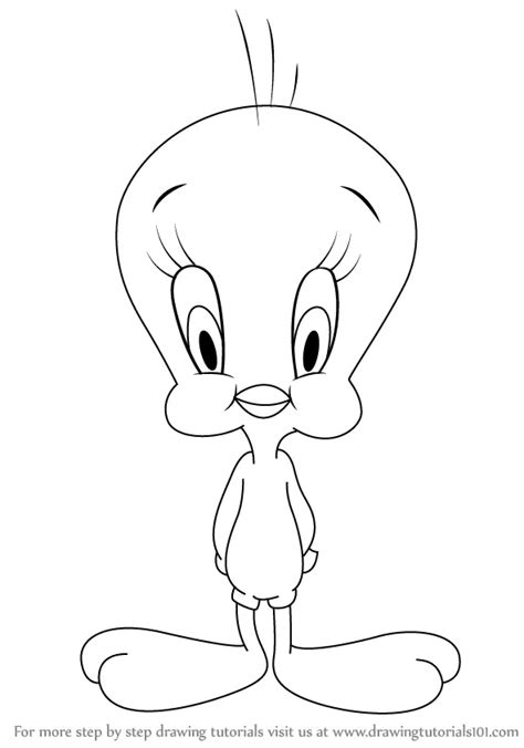 Learn How to Draw Baby Tweety from Baby Looney Tunes (Baby Looney Tunes) Step by Step : Drawing ...