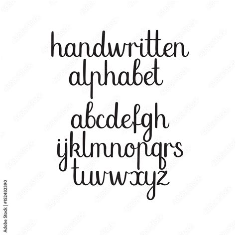 Different Cursive Fonts Alphabet