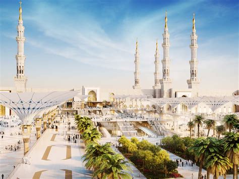 Architectural Rendering | Architectural visualisation mosque in Medina, Saudi Arabia