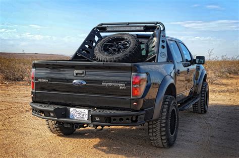 Ford F-150/Raptor Chase Rack Lite – 50″ forward bar and 30″ rear facing bar with angle mount ...