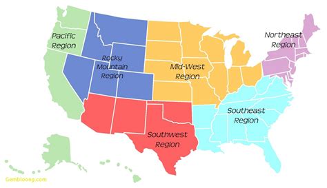 United States Regions Map Printable | Printable Maps