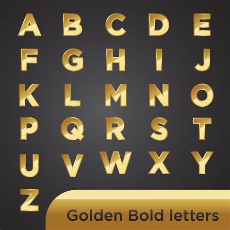 Bold Font Styles Alphabet