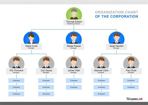 40 Organizational Chart Templates (Word, Excel, Powerpoint) for Company ...