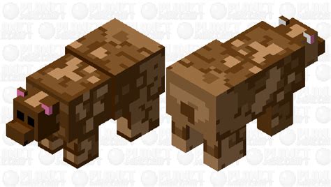 Basic Brown Bear Minecraft Mob Skin