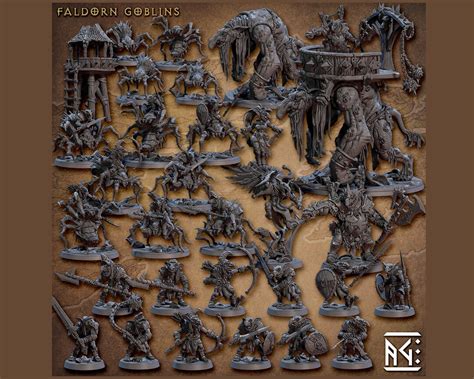 Faldorn Goblins Norse Mythology 28mm Modular Kobold Miniatures for Dnd and Tabletop Artisan ...