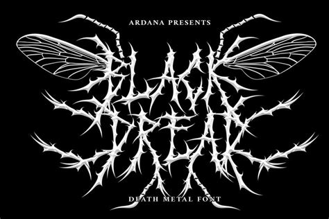 Black Dread | Death Metal Font (2216488)