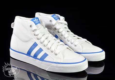 adidas Originals Nizza Hi + Lo - White - Blue - SneakerNews.com