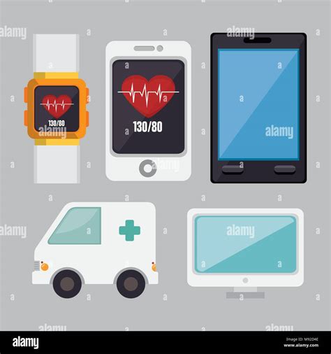 mobile health design Stock Vector Image & Art - Alamy