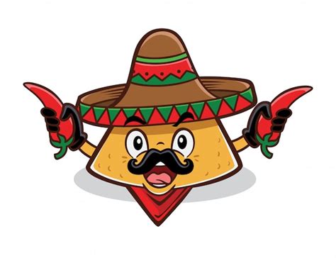 Premium Vector | Cute happy funny nachos. cartoon character ...