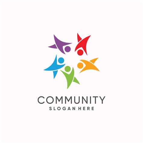 Community logo design idea with modern concept 24483982 Vector Art at ...