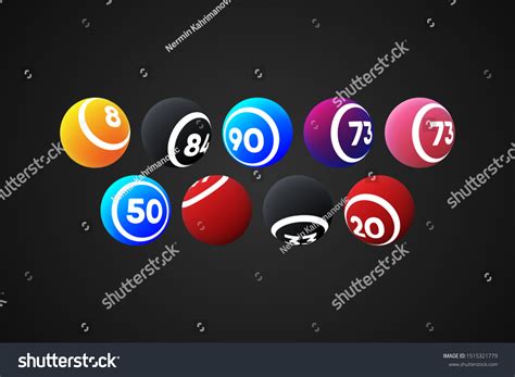 Colorful Bingo Balls Vector Illustration Stock Vector (Royalty Free ...