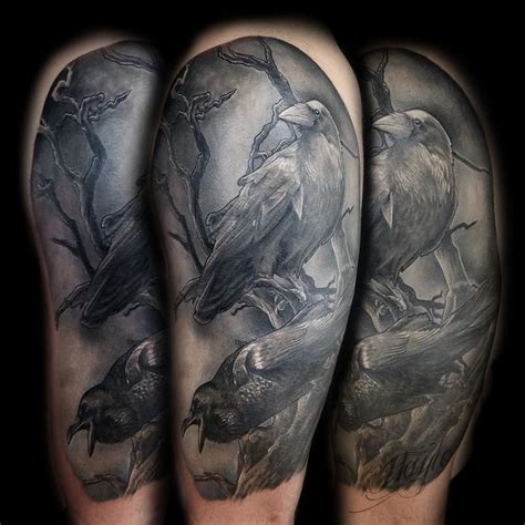 Odin’s Ravens tattoo by Haylo by Haylo: TattooNOW