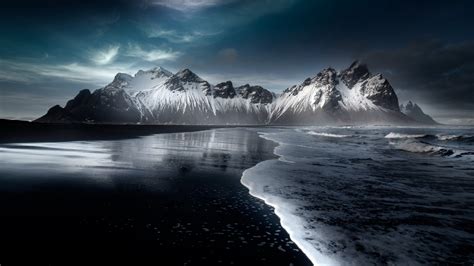 1366x768 Resolution Iceland Hofn Mountains 1366x768 Resolution Wallpaper - Wallpapers Den