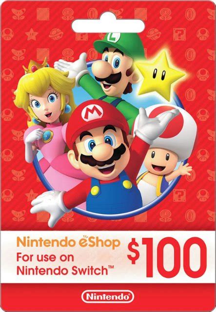 Nintendo eShop $100 Gift card Nintendo eShop 100 - Best Buy