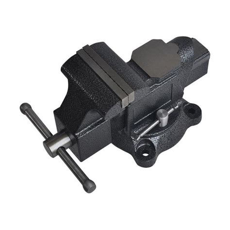 Steel Grip 2796852 4 in. Forged Steel Bench Vise with Swivel Base, Black - Walmart.com - Walmart.com