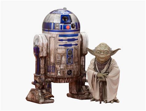 Yoda R2 D2, HD Png Download - kindpng