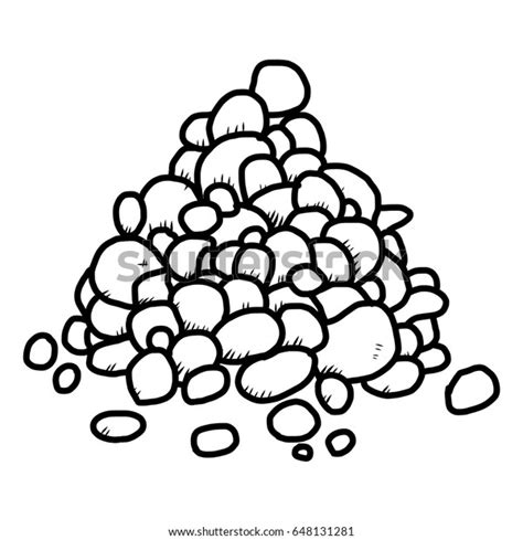 Pebbles Clipart Black And White