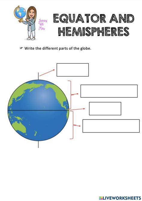 Hemispheres Worksheet | Teach Starter - Worksheets Library