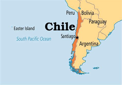 Santiago Chile map - Santiago de Chile map (South America - Americas)