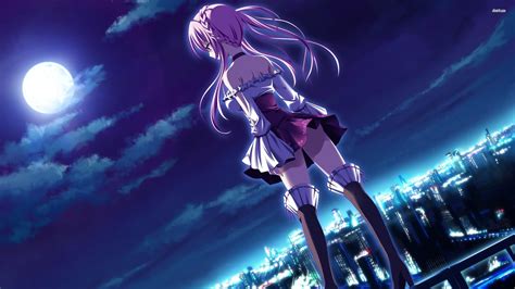 Anime City Pink Wallpapers - Wallpaper Cave