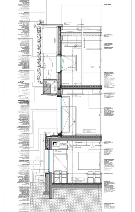 Section detail drawing. Architectural drawing | Dettagli di architettura, Architettura ...