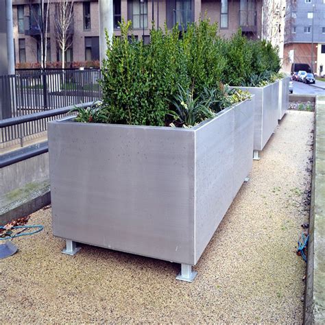 Custom Extra Large Planters Raised Aluminum Alloy Planter Box Outdoor ...