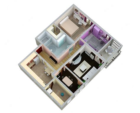 Premium Photo | Floor plan of the apartment or house. 3d renderig.