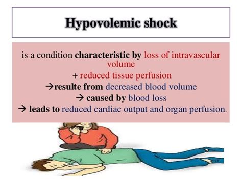 Hypovolemic shock ( related cardiac output)