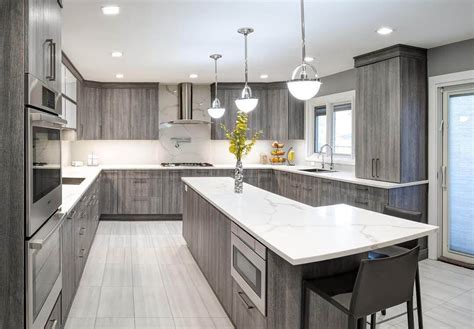 30+ Light Grey Grey Kitchen Cabinets With Wood Countertops - DECOOMO