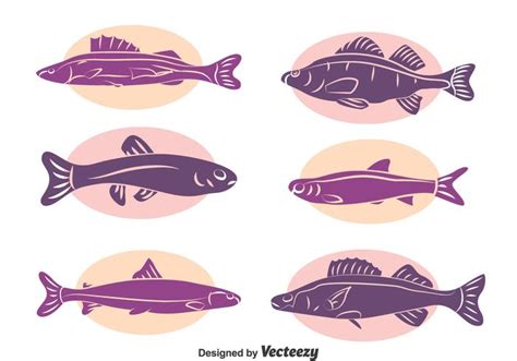 Fish Silhouette Collecion Vector 125810 Vector Art at Vecteezy