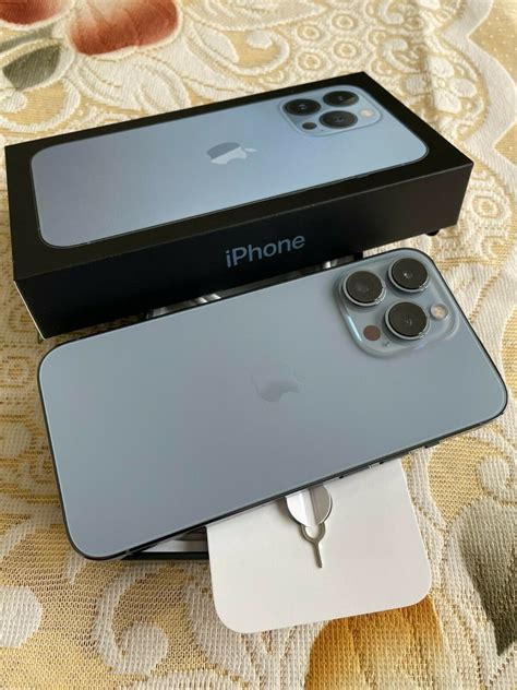 100% Original Apple IPhone 13 Pro Max 256GB Sierra Blue, 47% OFF