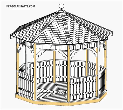 12 Feet Octagon Gazebo Plans