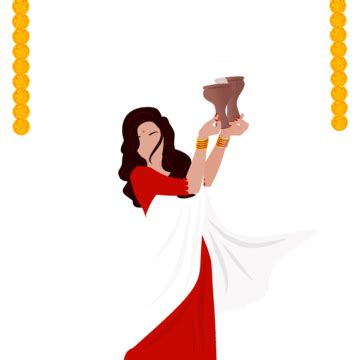 Indian Bengali Festival Durga Puja Dhunuchi Dance PNG Transparent Images Free Download | Vector ...