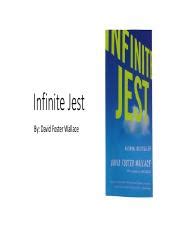 Infinite Jest - Book Summary.pdf - Infinite Jest By: David Foster Wallace Lecture Outline ...