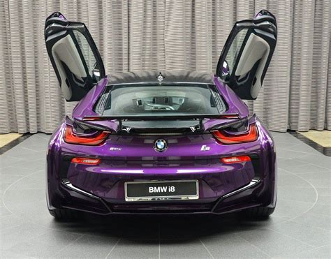 BMW i8 in Twilight Purple Gets AC Schnitzer Carbon Kit - autoevolution