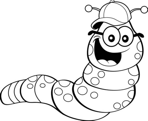 Inchworm Coloring Pages Kids