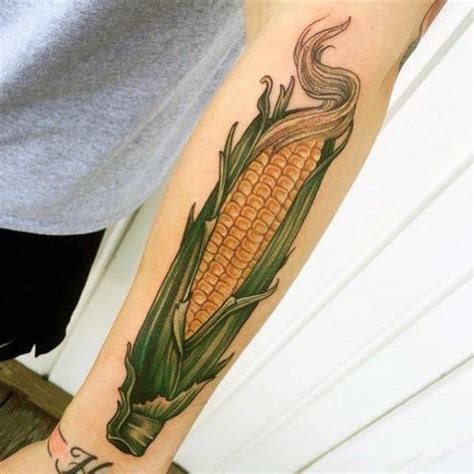 50 Corn Tattoo Ideas For Men - Maize Designs