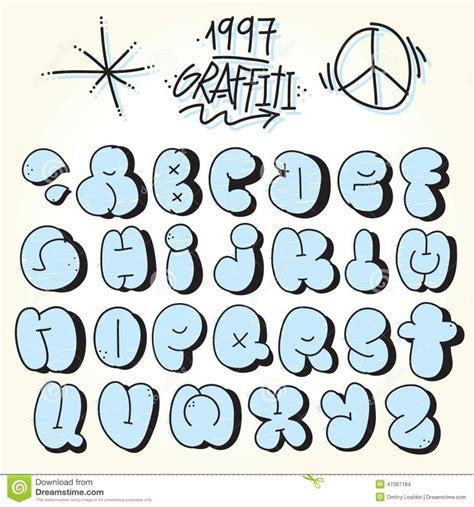 Throwie Graffiti Alphabet - Graffiti Art Inspirations | Graffiti lettering, Graffiti lettering ...