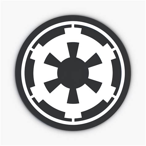 star wars empire logo 3d model