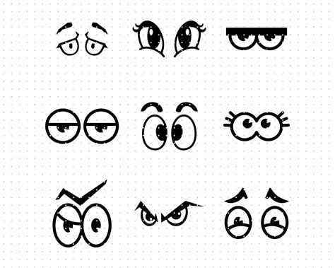 Cartoon Eyes Svg Cartoon Eyes Clipart Cartoon Eyelashes Png - Etsy Canada