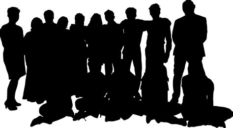 Group People Silhouette Transparent Png And Svg Vector File | Images and Photos finder