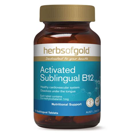 Herbs of Gold - Activated Sublingual B12 - Elite Health Supplements