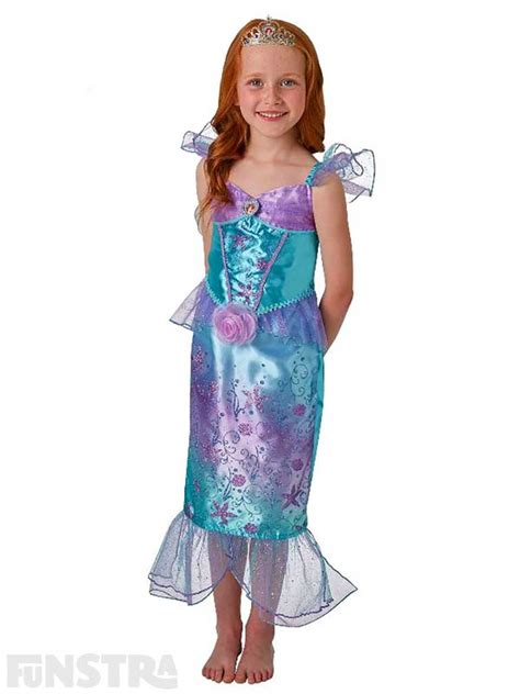 Disguise Disney Princess Little Mermaid Ariel Dress Deluxe Costume Medium 7-8 ...