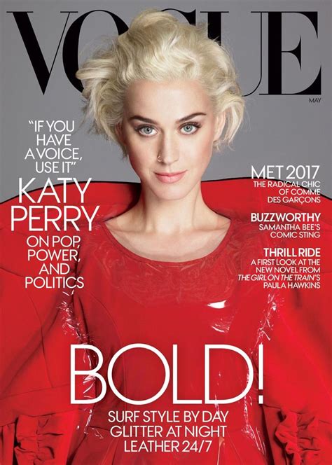 Katy Perry on Vogue US May 2017 Cover Rei Kawakubo, Vogue Covers, Vogue Magazine Covers, Katy ...