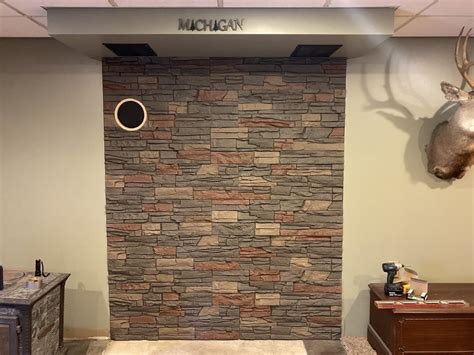 Mike's Stone Veneer DIY Accent Wall - GenStone