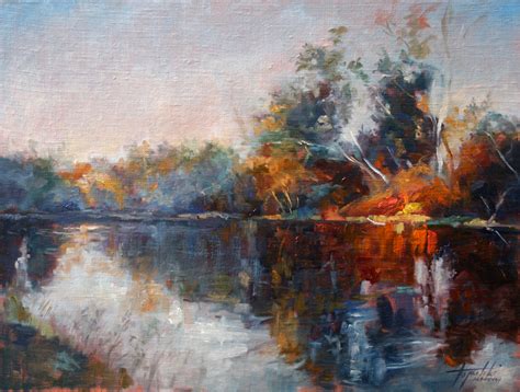 River Reflections – Landscape Oil painting - Fine Arts Gallery - Original fine Art Oil Paintings ...